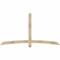 Ekena Millwork Bellingham Rough Sawn Timber Gable Bracket, Douglas Fir, 84"W x 45"H x 2"D x 4"F, 13/12 Pitch GBW084X45X0204BEL00RDF - alternate 1